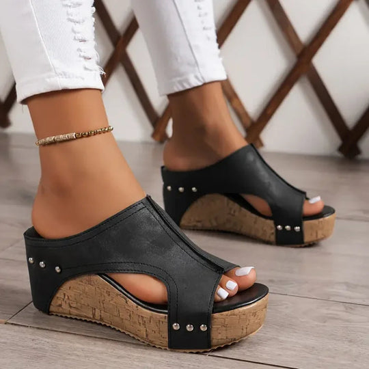 DAHLIA | LEATHER SUMMER SANDALS