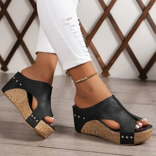 DAHLIA | LEATHER SUMMER SANDALS