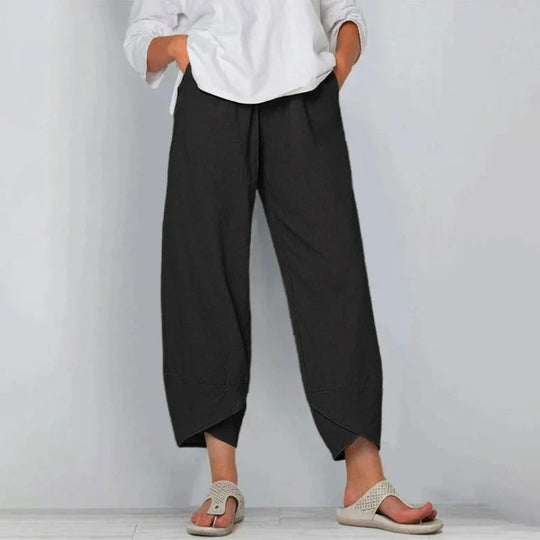 NORA - COTTON LINEN TROUSERS