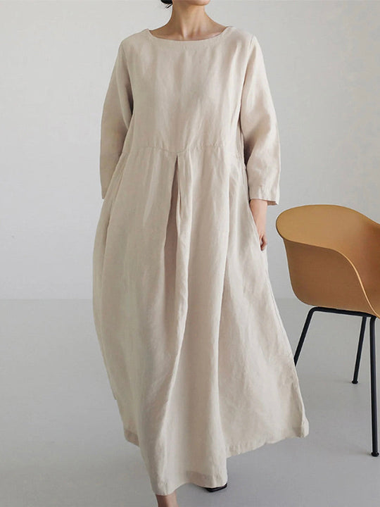 Maia | Casual Linen Dress with Pockets