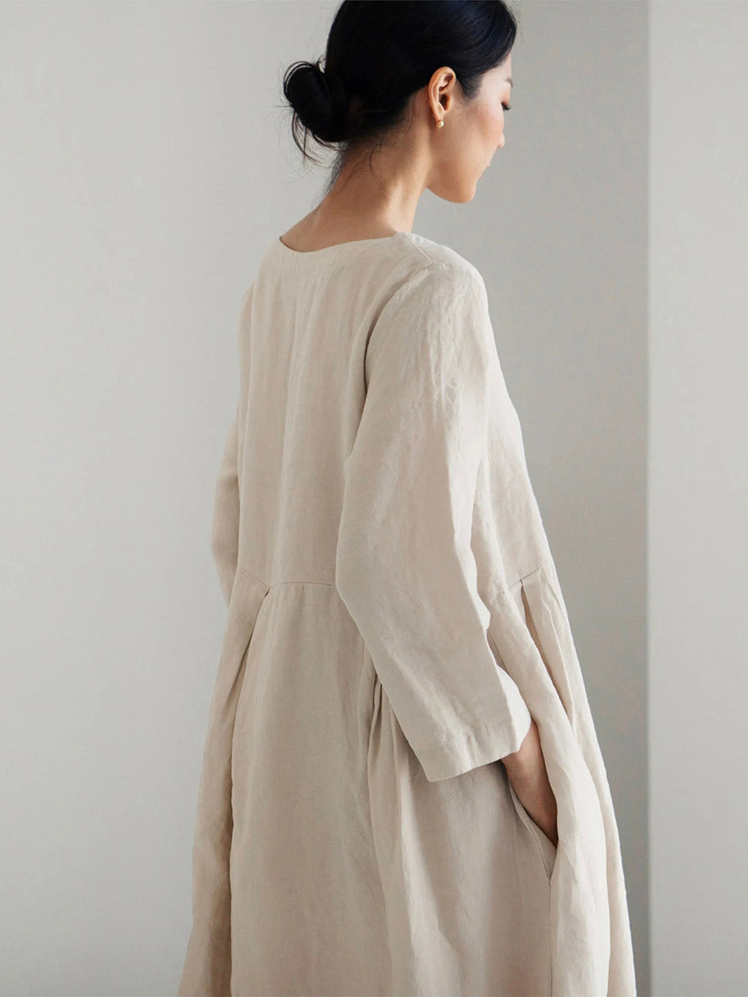 Maia | Casual Linen Dress with Pockets