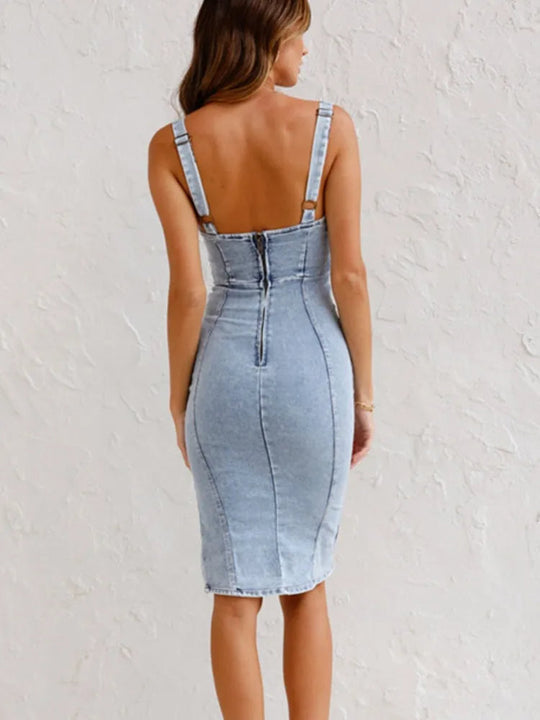 Sabrina | Adjustable Denim Sundress